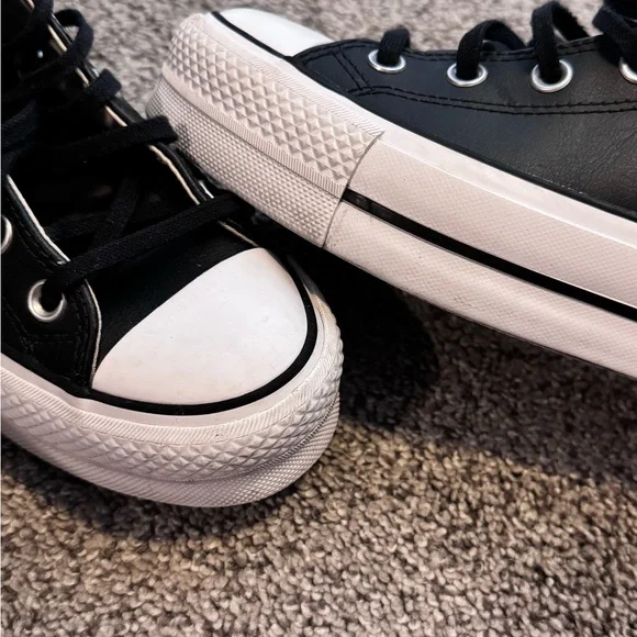 Converse Leather platform Hi tops - Picture 8 of 8
